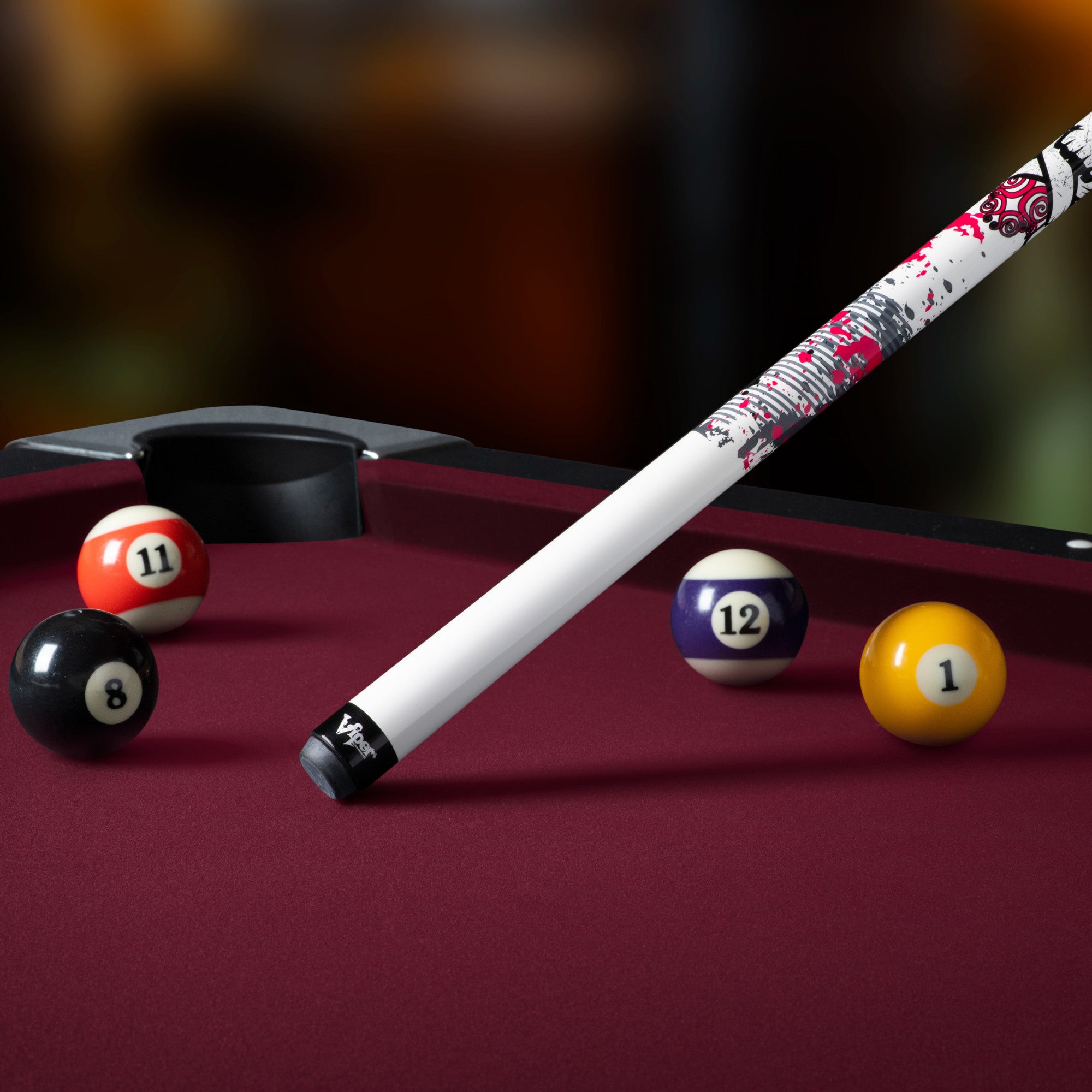 Viper 50-0406 Underground Pink Bones Junior Billiard/Pool Cue Stick