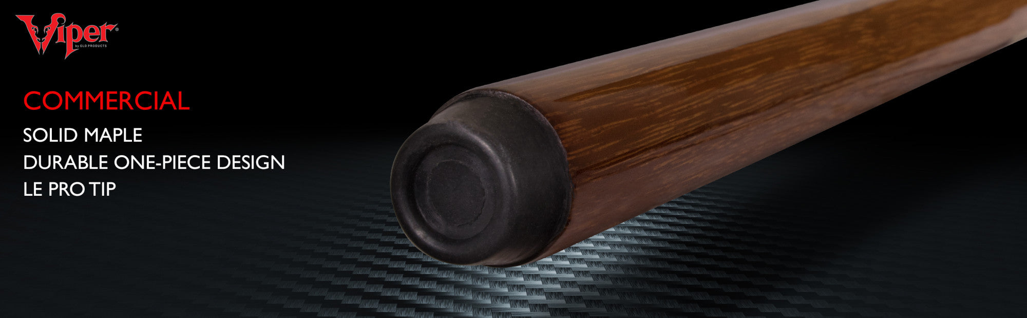 Viper 50-0504 One Piece 48" Maple Bar Billiard/Pool Cue Stick