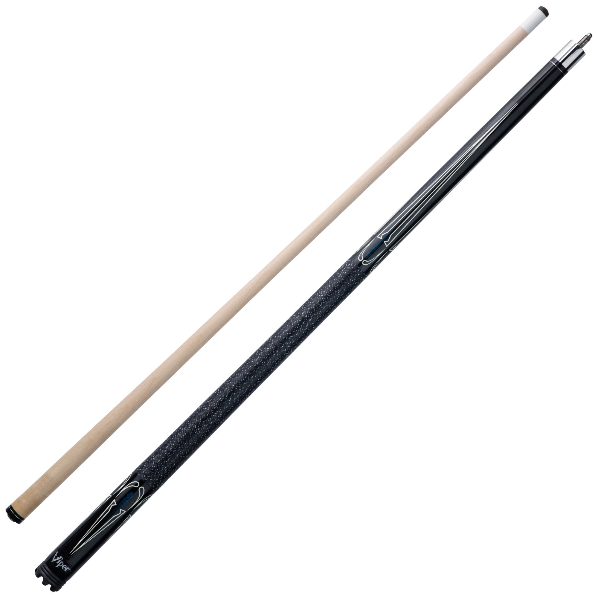 Viper 50-1352 Sinister Black and White Billiard/Pool Cue Stick
