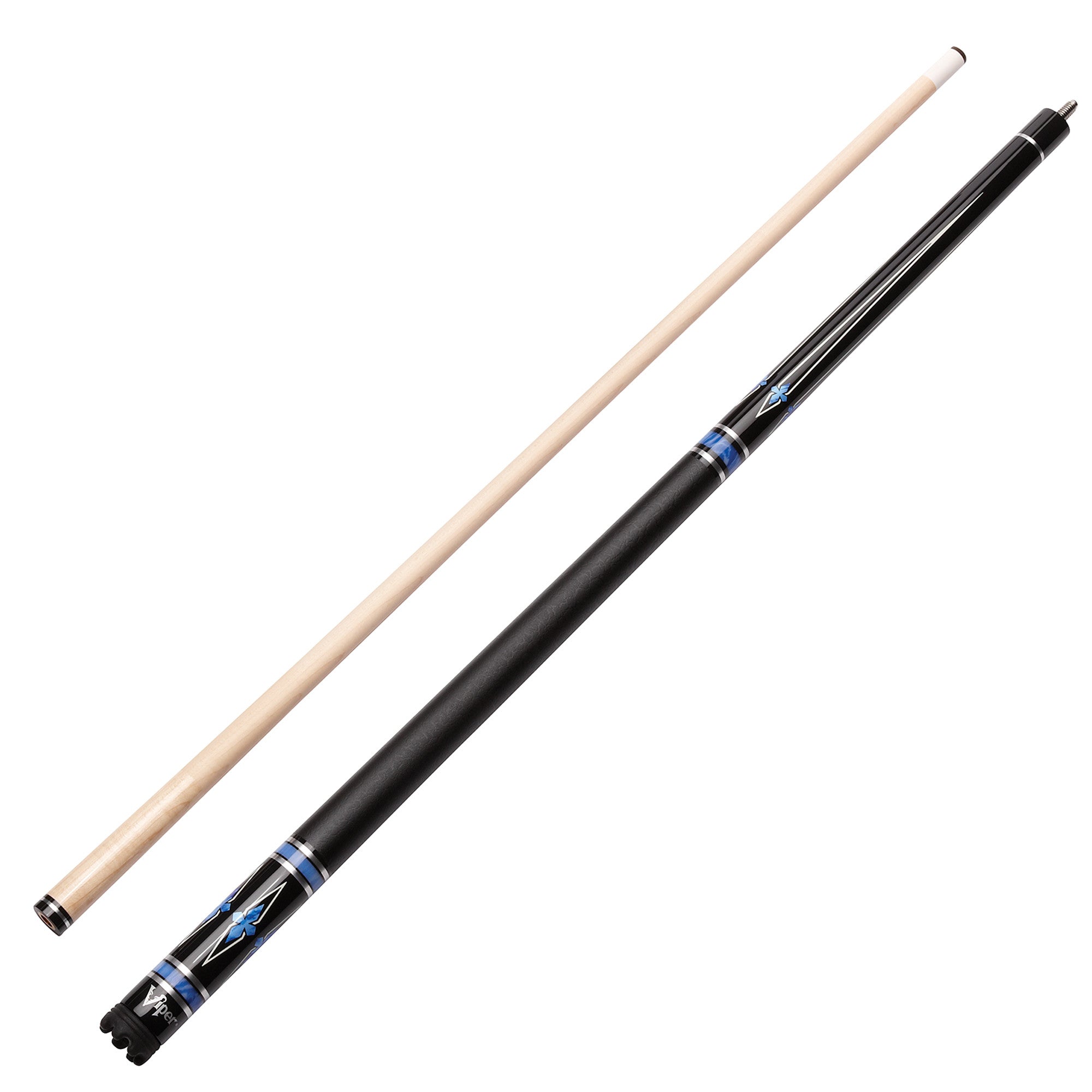 Viper 50-1401 Sinister Black Faux Leather Wrap Billiard/Pool Cue Stick