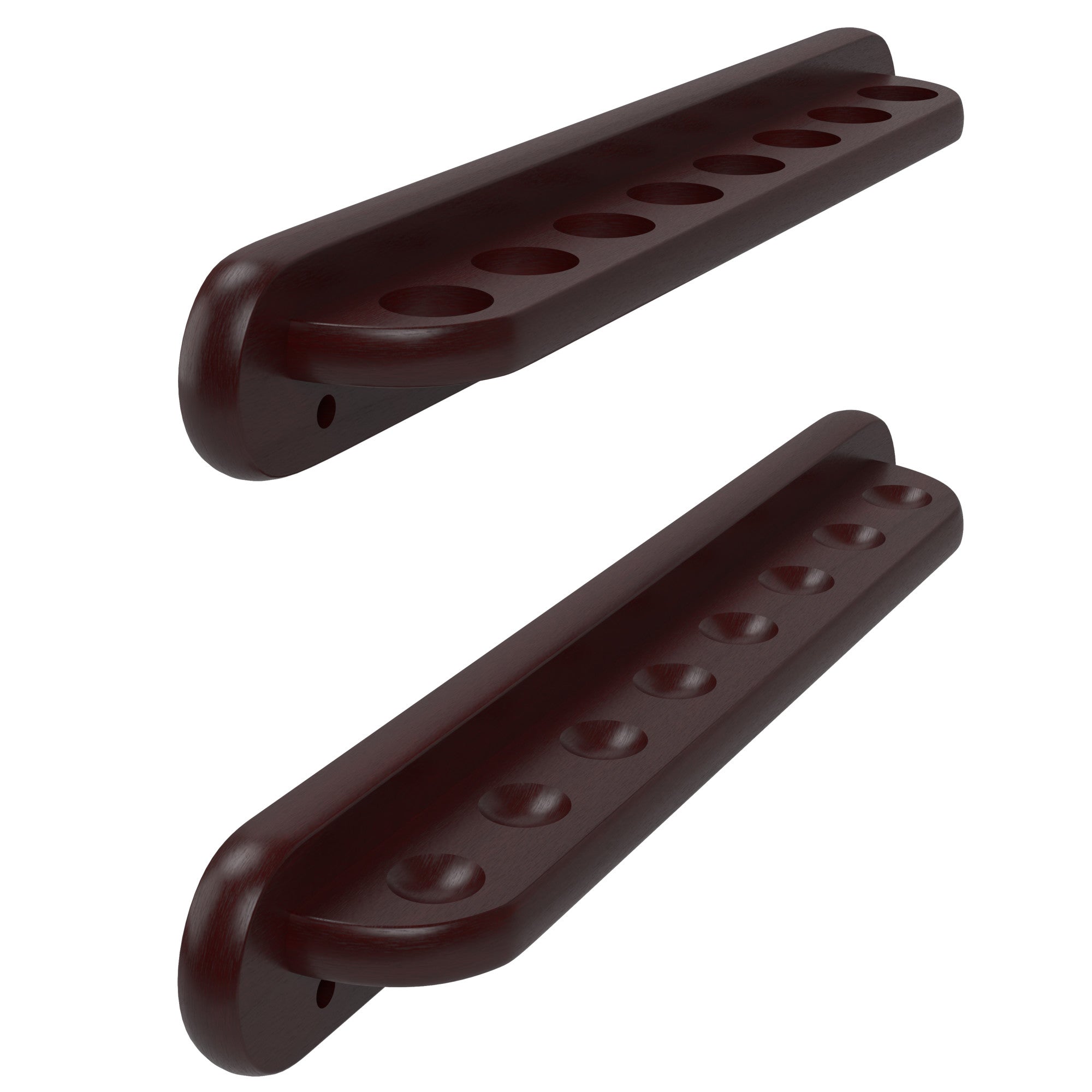 Viper 52-0116 Traditional Mahogany 8 Cue Wall Cue Rack