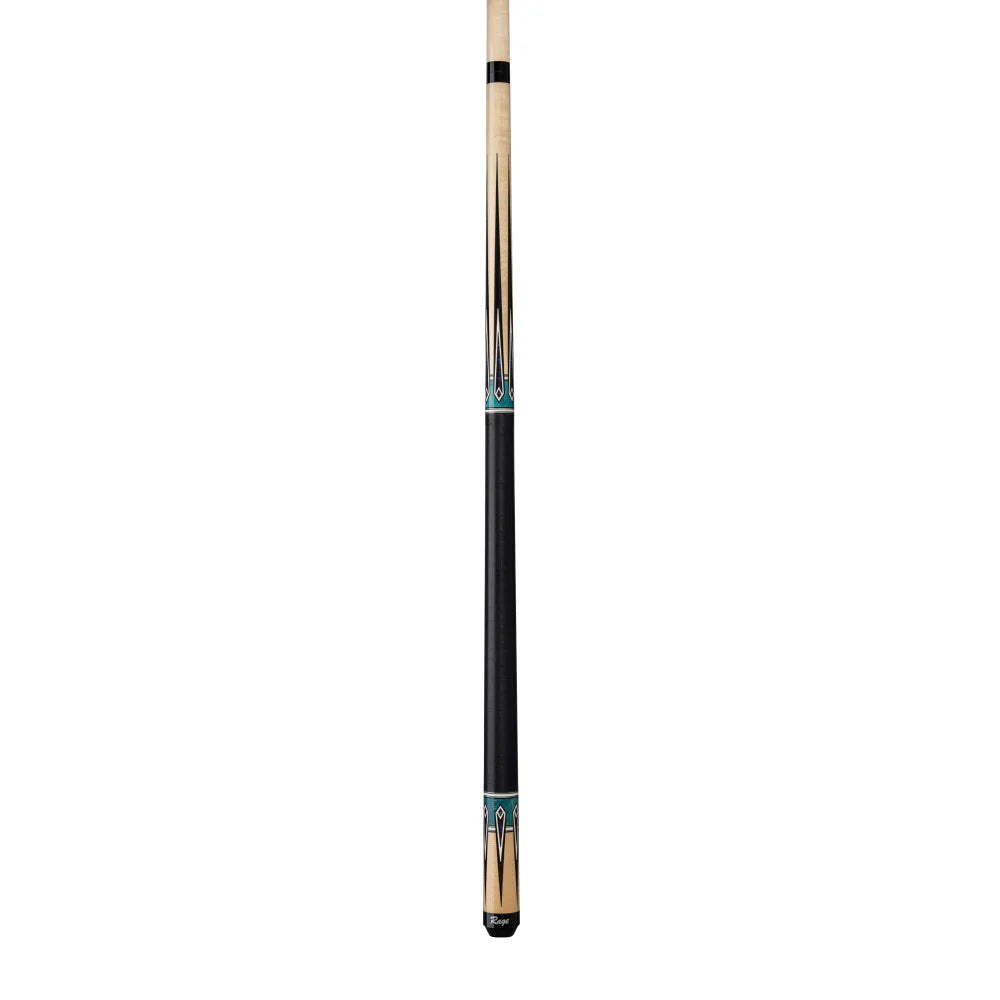 Rage Blue River Cue with Black Linen Wrap