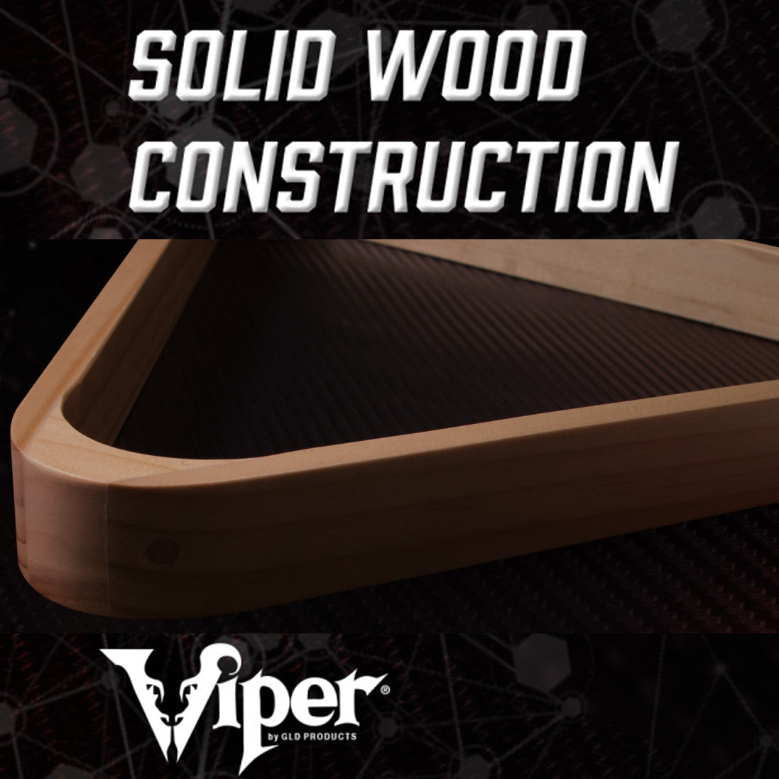 Viper 27-0100 Wood Triangle Ball Rack