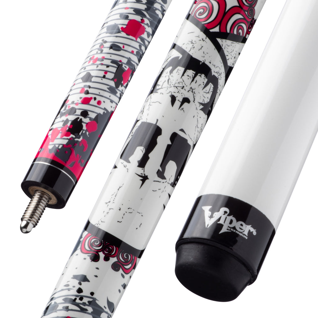 Viper 50-0406 Underground Pink Bones Junior Billiard/Pool Cue Stick