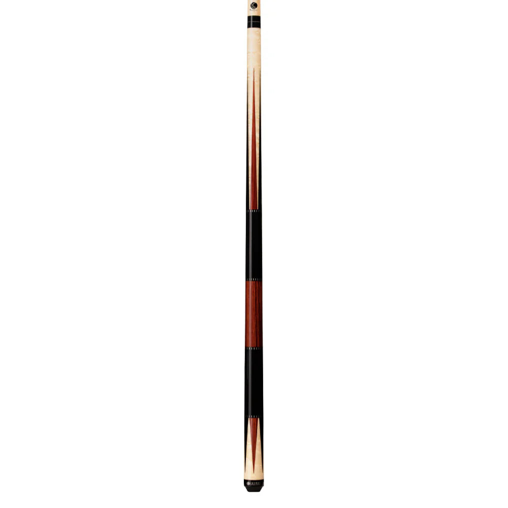 Lucasi Custom Black Onyx & Natural Birdseye/Cocobolo Wrapless Cue