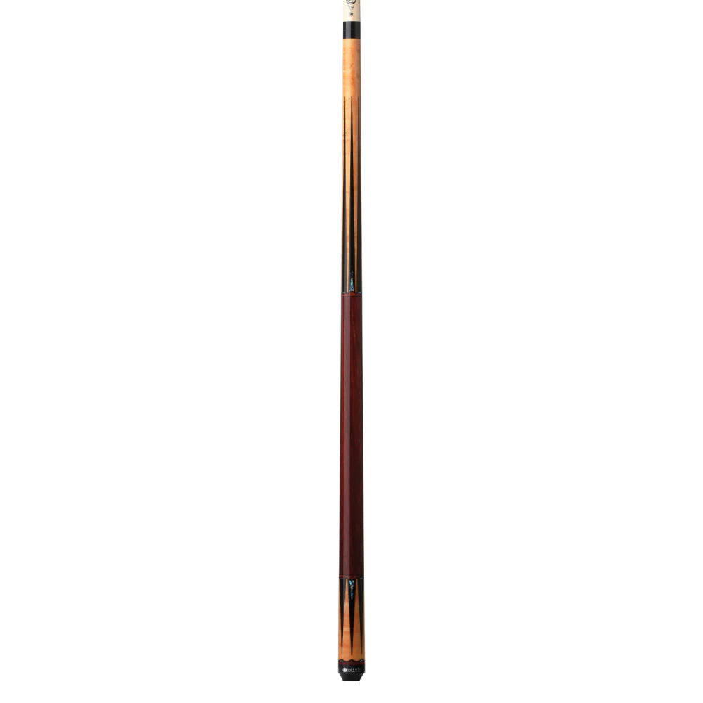 Lucasi Hybrid Gold Stained Birdseye/Black & Maple Ring Wrapless Cue