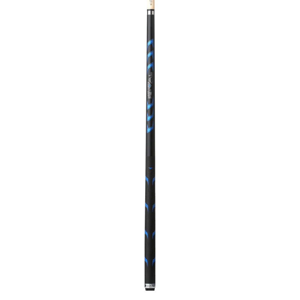 Lucasi Hybrid Rival Black & Metallic Blue Matte Finish Cue With Rival G5 Grip