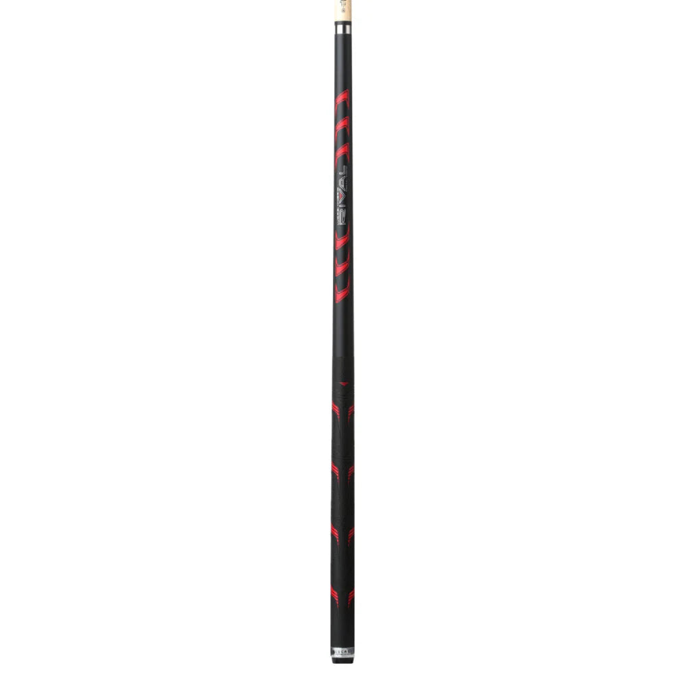 Lucasi Hybrid Rival Black & Metallic Red Matte Finish Cue With Rival G5 Grip