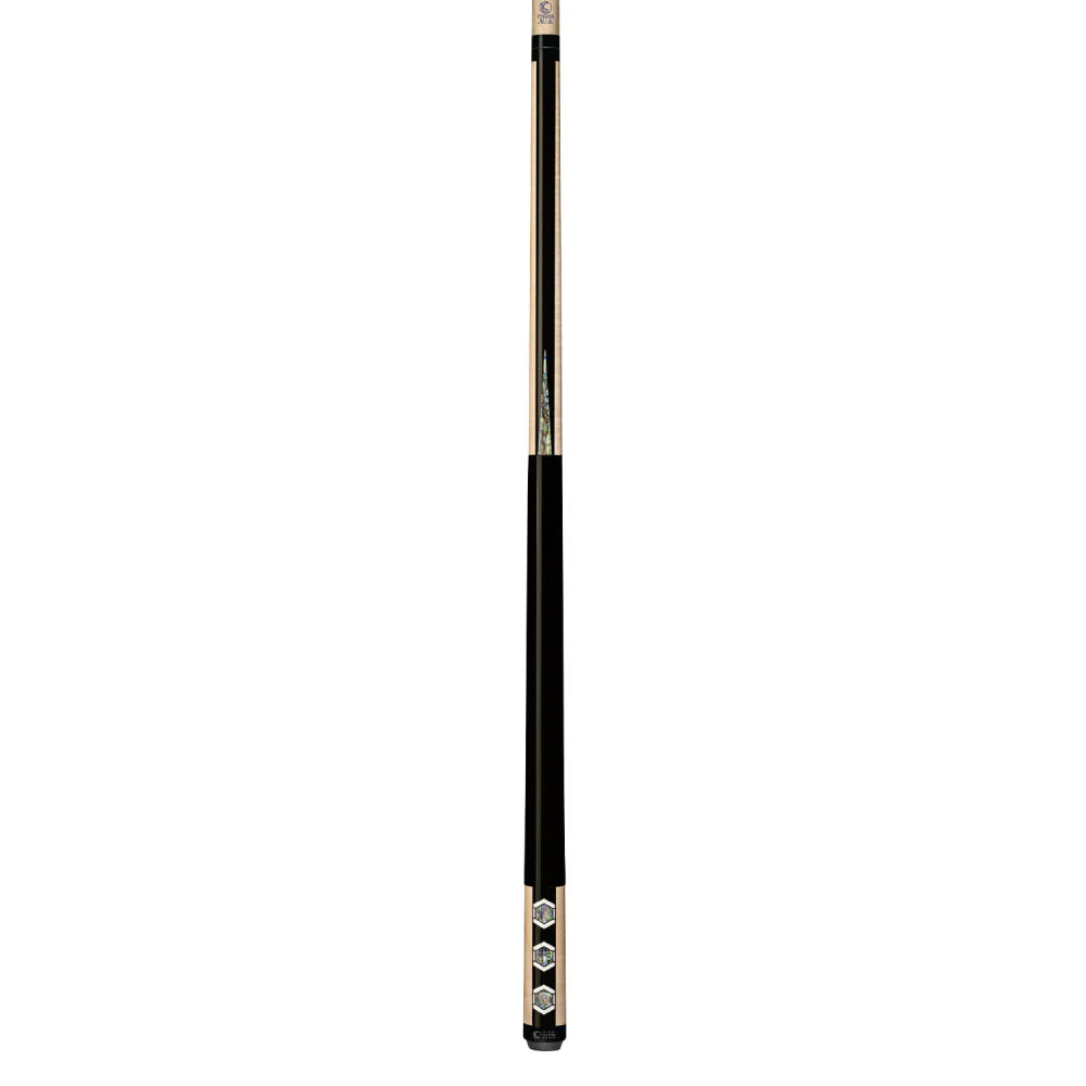 Lucasi Custom Carom Premium Black Birdseye Maple With Abalone Wrapless Cue