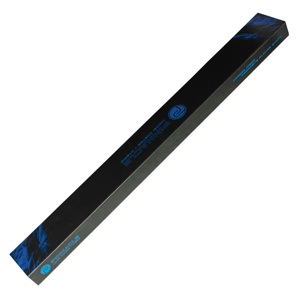 Lucasi Pinnacle Matte Black/Imitation Bone Cue With Carbon Fiber Tech Shaft