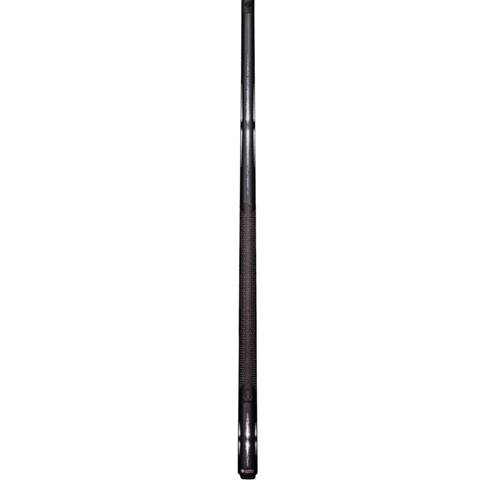 Lucasi Pinnacle Black/Imitation Bone Cue With Carbon Fiber Tech Shaft