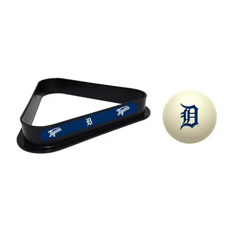 Detroit Tigers Cue Ball & Ball Rack