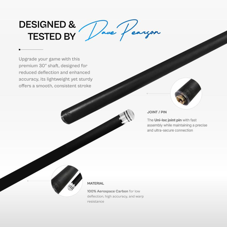 Pearson Carbon Clear 2 Shaft 5/16-18