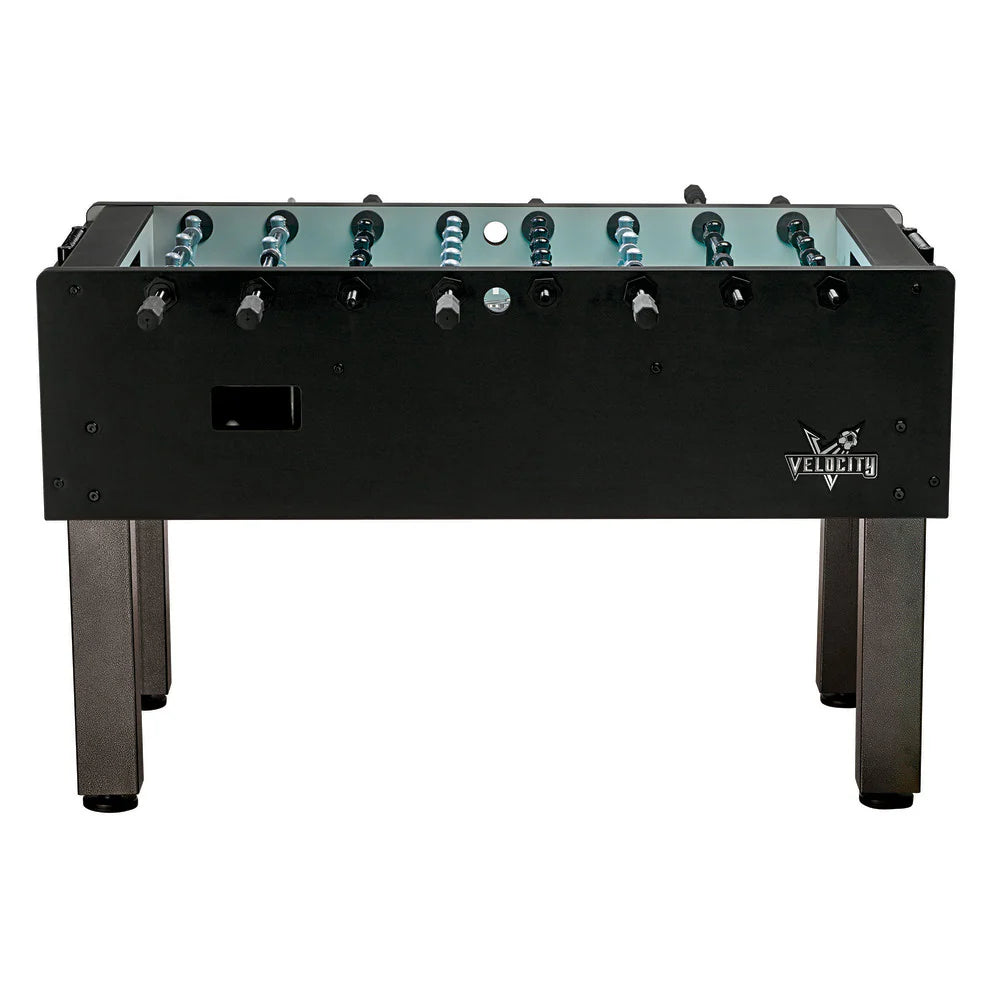 Velocity by American Heritage 3-Goalie Foosball Table Black