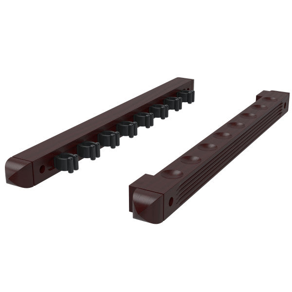 Fat Cat 52-0103 Mahogany 8 Cue 2-Piece Wall Cue Rack