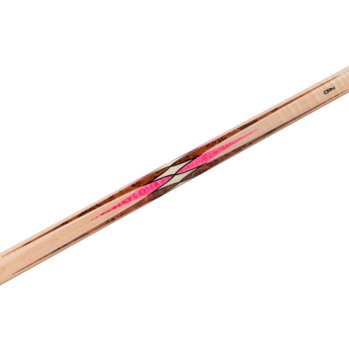 Predator CRM Virtuoso Natural Curly Maple/Pink Stone Carom and 3-Cushion Cue