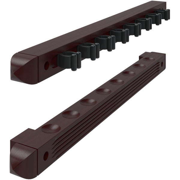 Fat Cat 52-0103 Mahogany 8 Cue 2-Piece Wall Cue Rack