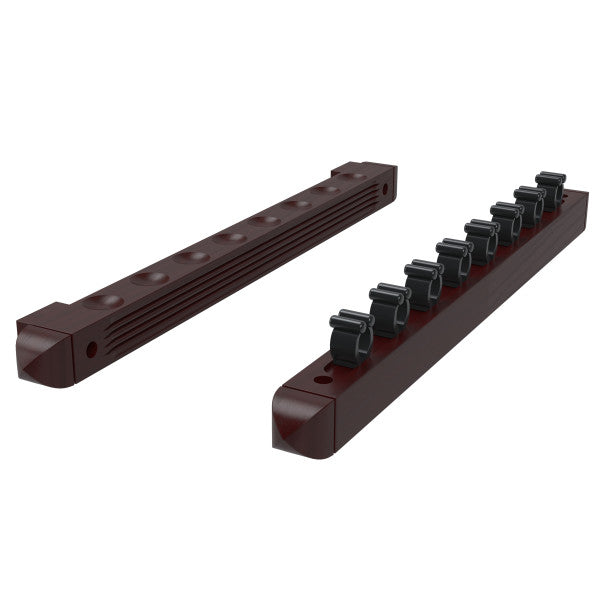 Fat Cat 52-0103 Mahogany 8 Cue 2-Piece Wall Cue Rack