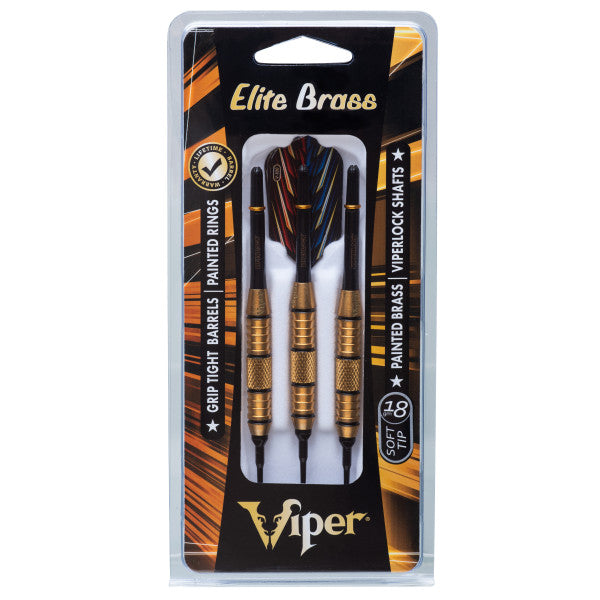 Viper 20-0106-18 Elite Brass Soft Tip 18 Grams Darts